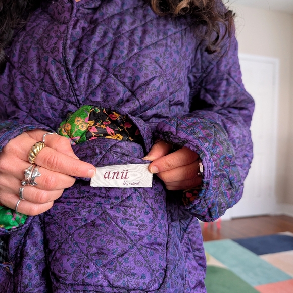 Colorful Patchwork Quilted Jacket - Picture 7 of 7